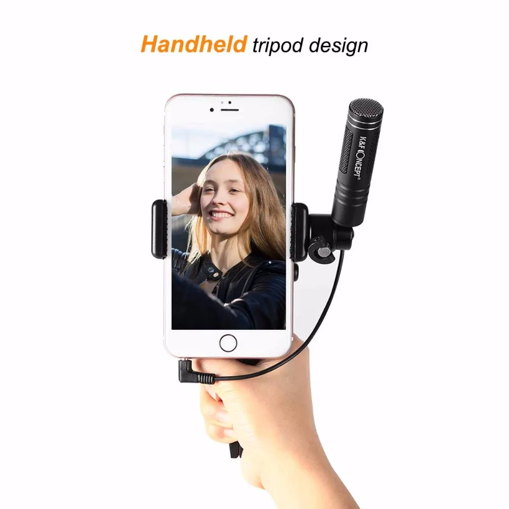 K & F концепция микрофон Микрофон конденсаторный для Iphone Android smardphones телефон