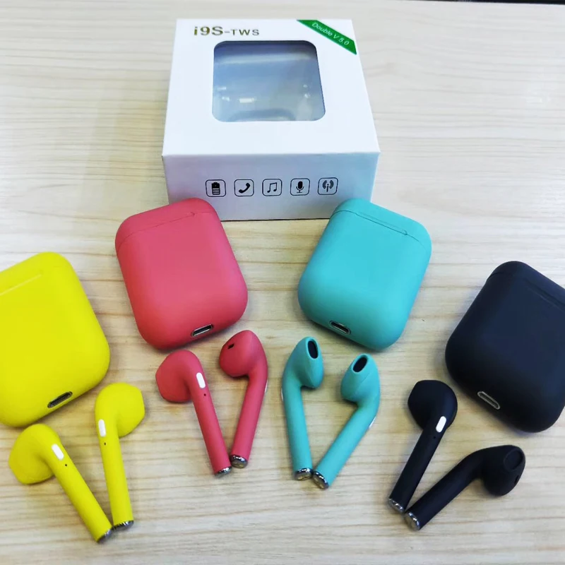 I9s TWS 5,0 Беспроводной Bluetooth гарнитура стерео наушники с зарядный чехол для всех компьютеров, наушники для смартфона всплывающих окон