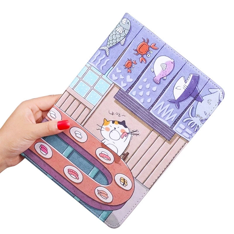 Смарт-чехол Funda складной чехол для iPad 2/3/4 pro 11 pro10.5 мультфильм из искусственной