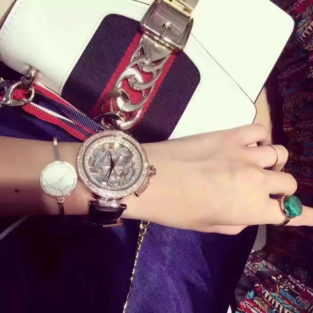 Montre Femme легкие экстравагантные машали часы со стразами модельные Часы Vogue