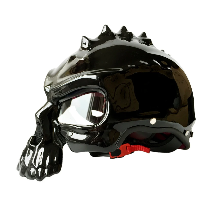 Мотоциклетный шлем ретро Половина мотоциклетный Casco крутая езда мото Integrale Motosiklet