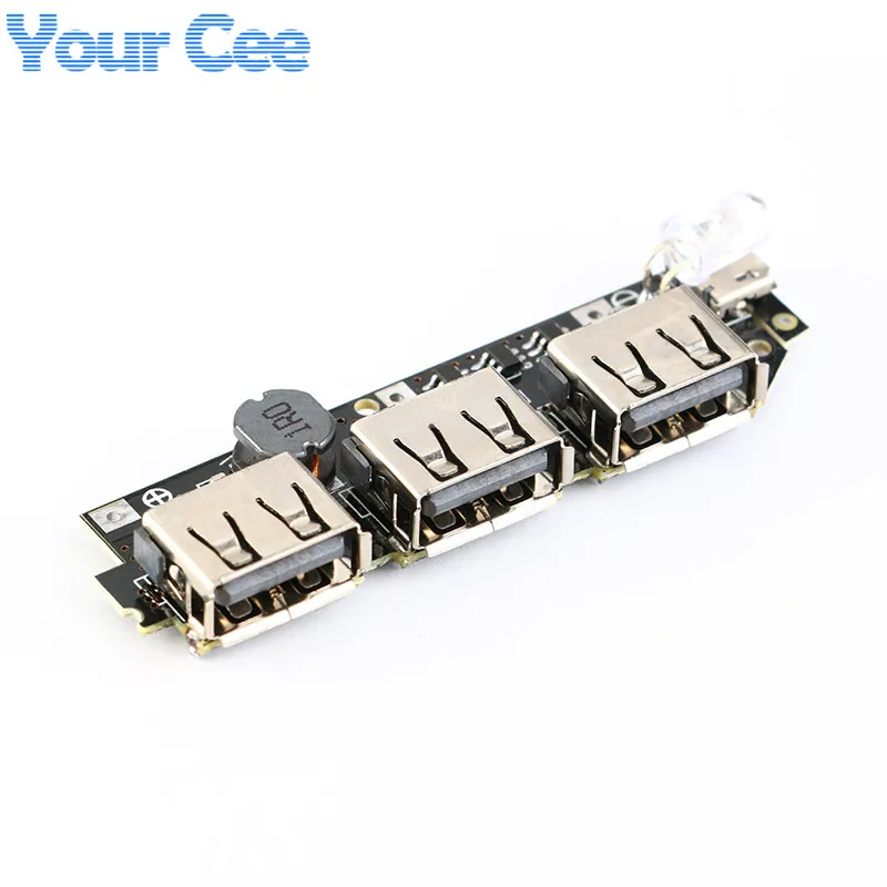 Зарядное устройство для мобильных телефонов 3 USB 5V 2A 1A литий ионный аккумулятор