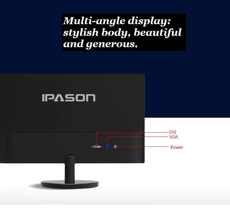 IPASON 21,5 дюймовый настольный компьютер монитор HD ips дисплей ЖК-монитор игровой дисплей