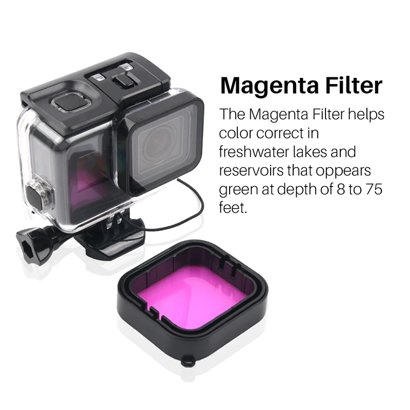 3-Pack Набор цветных фильтров для дайвинга GoPro костюм подводный корпус аксессуары 7 6