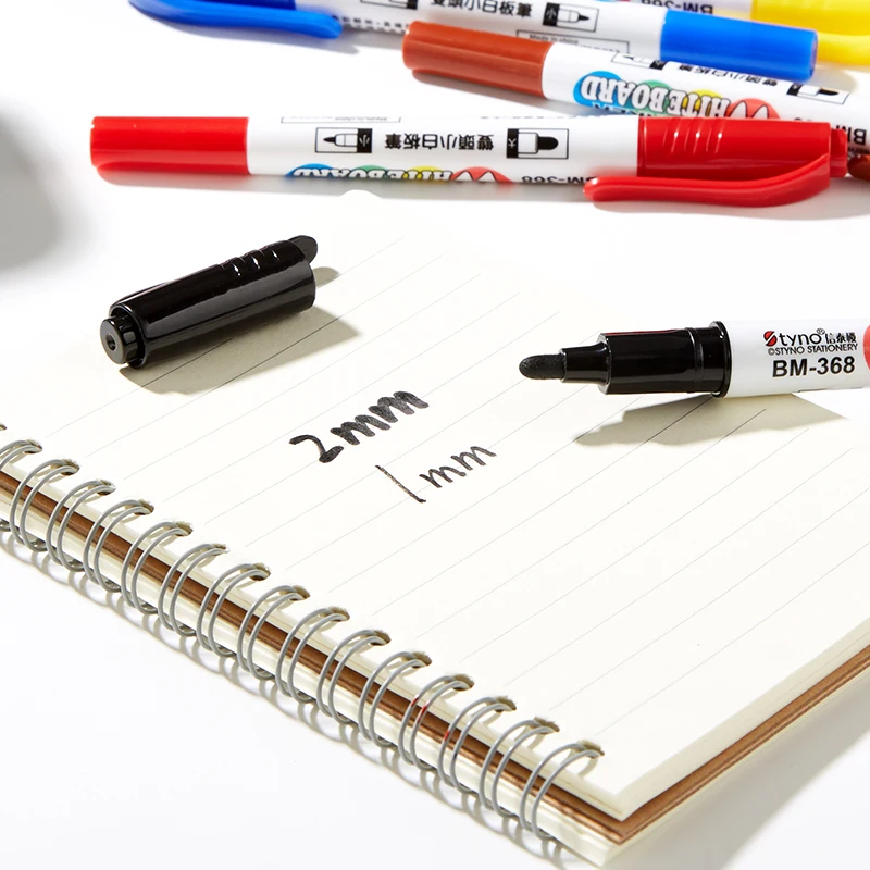 8 цветов/упаковка двойной наконечник креативная яркая маркерная доска ручка для