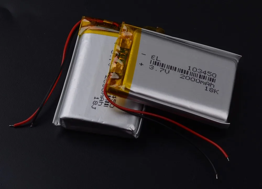 103450 3,7 V 2000MAH литий-полимерная аккумуляторная батарея для MP3 gps навигатора DVD рекордер гарнитура электронная книга камера