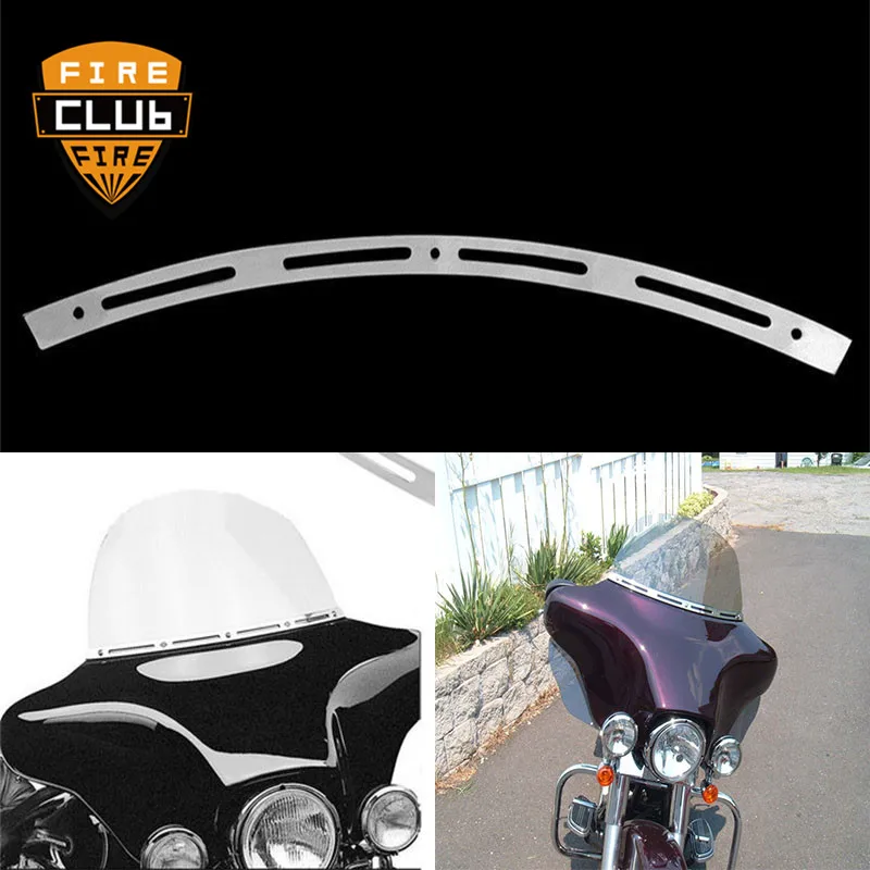 МОТОЦИКЛ хром щелевые крыло летучая мышь отделка лобового стекла для Harley 1996