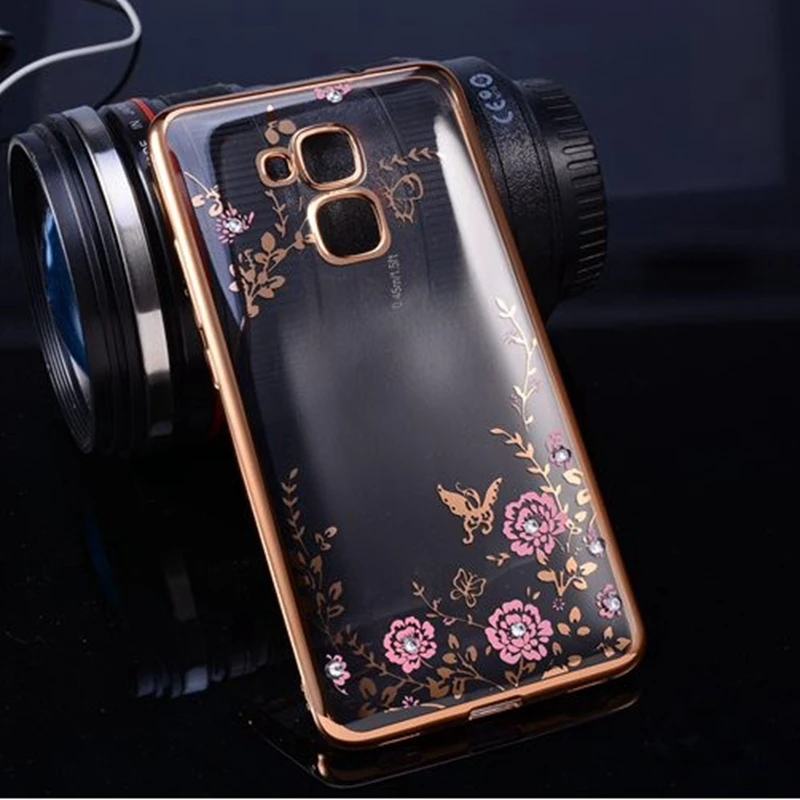 Nephy чехол со стразами для huawei Y5 Y6 ii LYO-L21 P8 P9 P10 lite 2017 Plus Honor 5A 8 прозрачный силиконовый