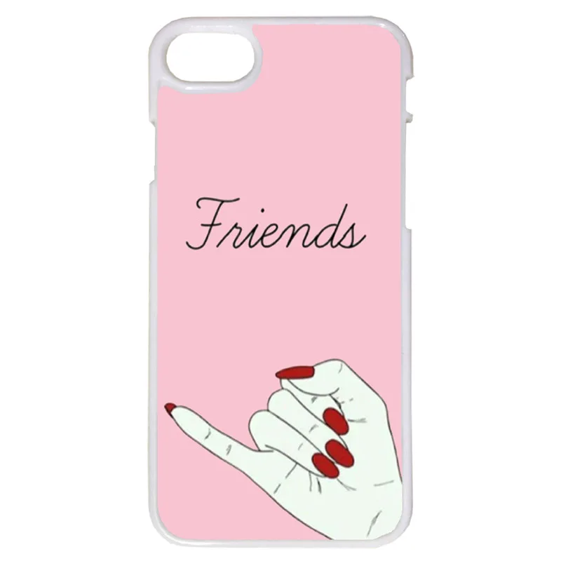 Модный чехол для телефона с друзьями девочек белый iPhone X Xs Max 7 8 Plus 6s 5S Samsung S10 + e Huawei