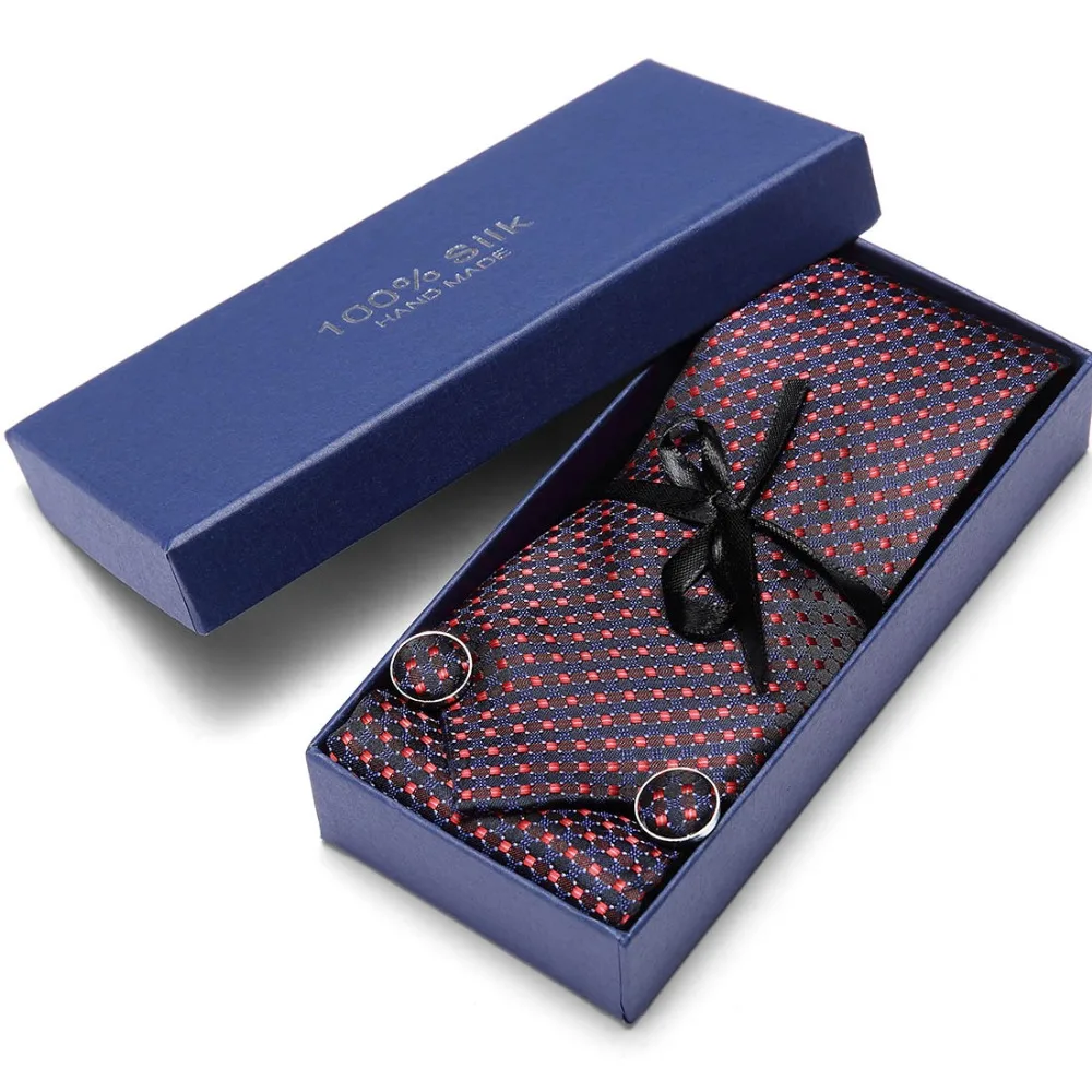 3 дюйма широкий галстук мужской свадебный Пейсли жаккард стрела платок запонки