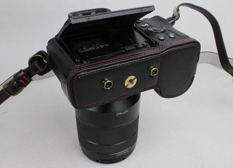 Высокое качество из искусственной кожи Камера чехол для SONY A9 ILCE-9 чехол для камеры с батарейным отсеком+ плечевой ремень