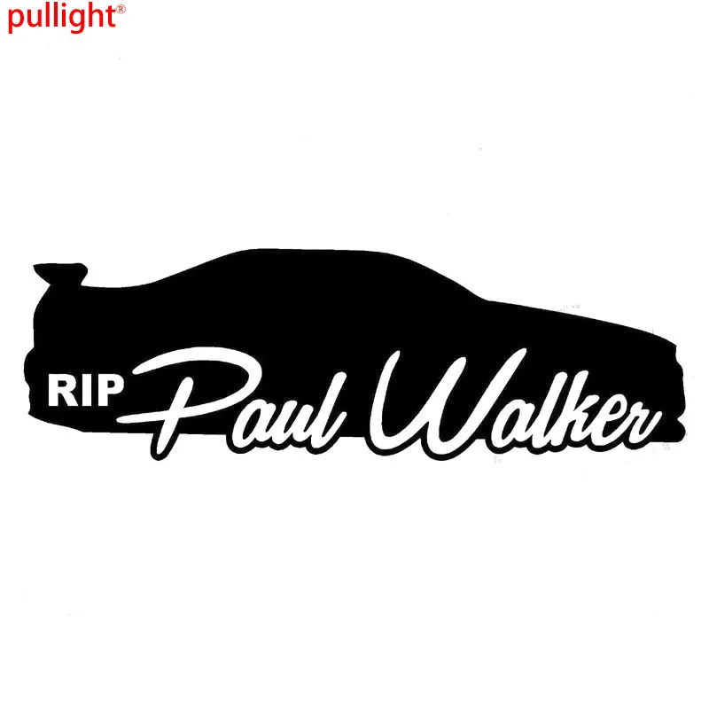 

15CM*4.8CM Rip Paul Walker Skyline Silhouette Fast Furious Drift Memory Car Sticker Motorcycle Decorating Sticker