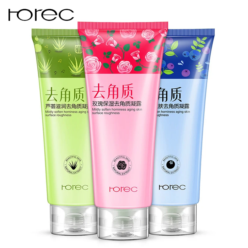 Отшелушивающий гель ROREC Rose 100% натуральная растительная эссенция очищающее