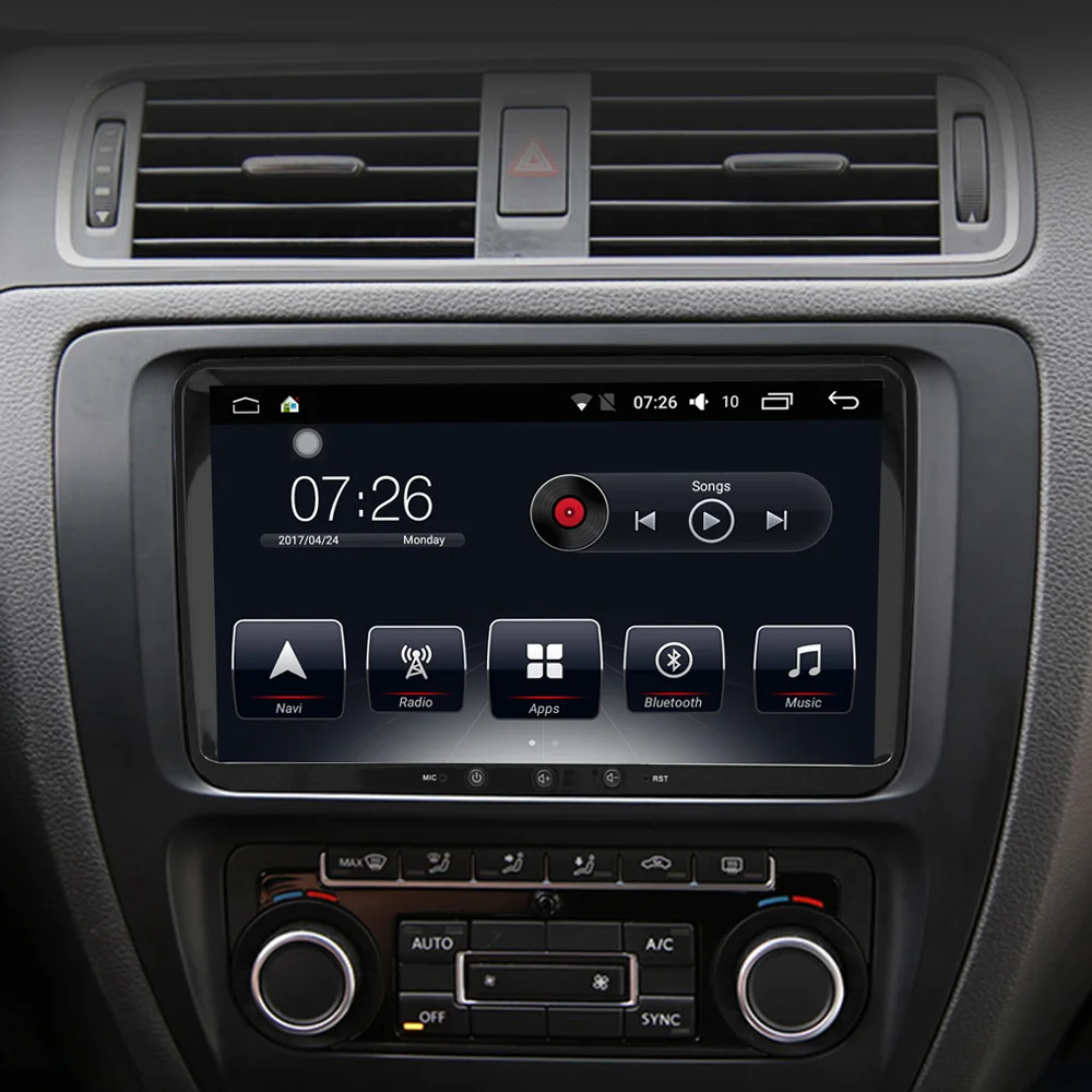 Автомобильный стерео радио GPS навигация VW 9 &quot2 ГБ/16 ГБ Android 7 1 Bluetooth 64 бит
