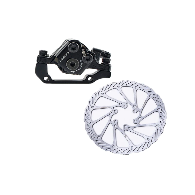 Rear with G3 160mm Shimano BR-M375 механические дисковые тормозные суппорты для Acera Alivio Deore с смоляные подушечки M375 суппорт передний/задний/пара ротора - Цвет: Rear with G3 160mm
