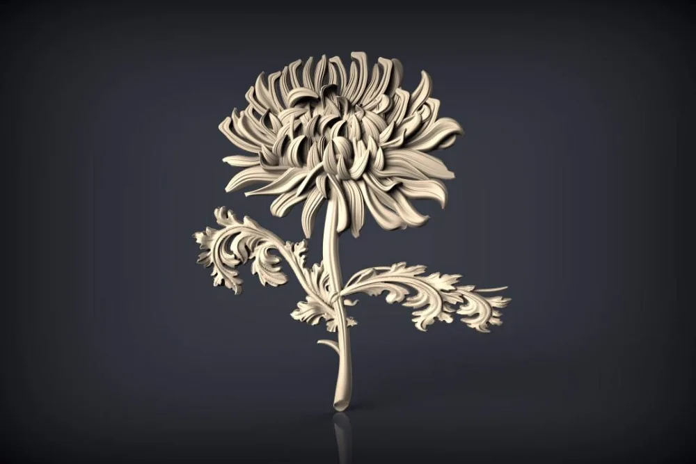 

3d STL Model for CNC Router Engraver Carving Machine Relief Artcam Aspire "Flower 184" CNC files (ES)