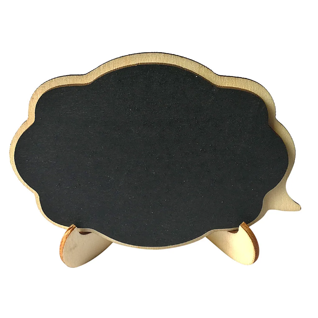 Мини толстые доски для халатов Sidewalk Blackboard Wood маленькие украшения сообщений rejilla