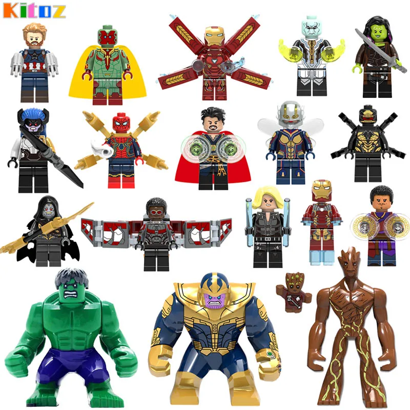 Kitoz Мстители Бесконечность войны Строительный Блок Игрушка Фигурка Железный