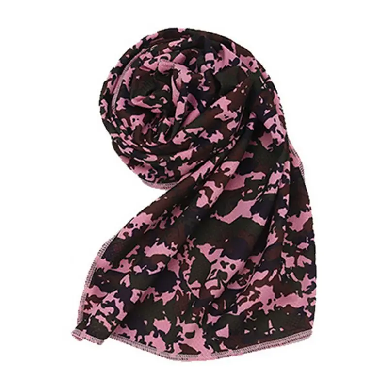 3 Быстросохнущее купальное полотенце камуфляжное летнее многоцветное легкое дышащее многоразовое Спортивное прохладное влажное полотенце s - Цвет: 3