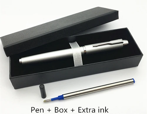 Silver pen and box onisidus ручка со стрелками зажим креативные канцелярские товары офисные и школьные принадлежности подарок ручка - Цвет: Silver pen and box
