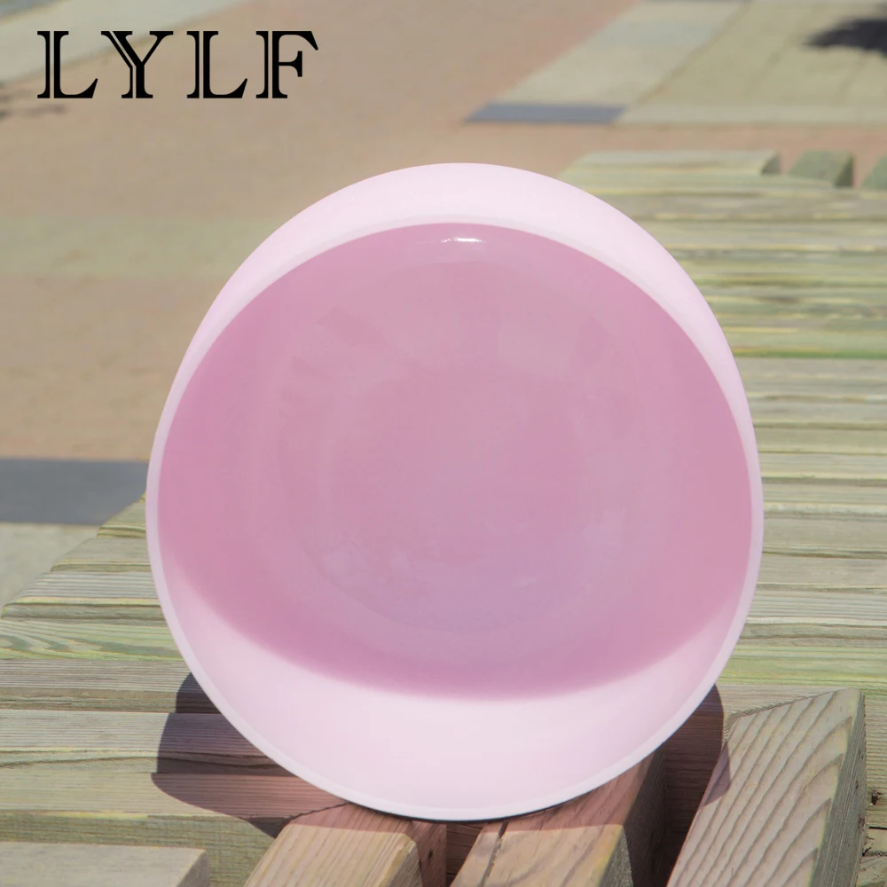 10Inch Rose Pink Colored Frosted Quartz Crystal Singing Bowl Meditation | Спорт и развлечения