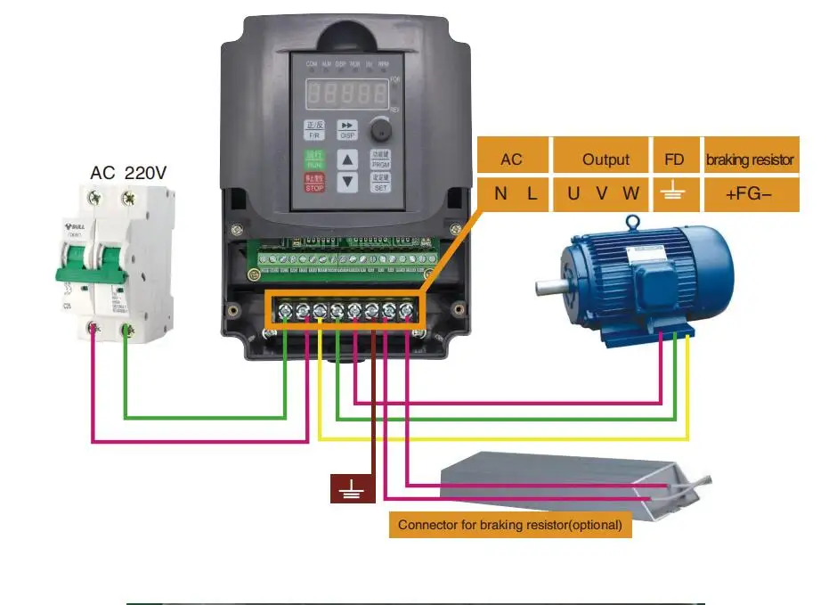 2.2kw инвертор 220 В 2.2kw VFD частотно-регулируемый привод VFD инвертор 400 Гц 10A частотно-регулируемым приводом инвертор 1HP Вход 3HP преобразователь частоты