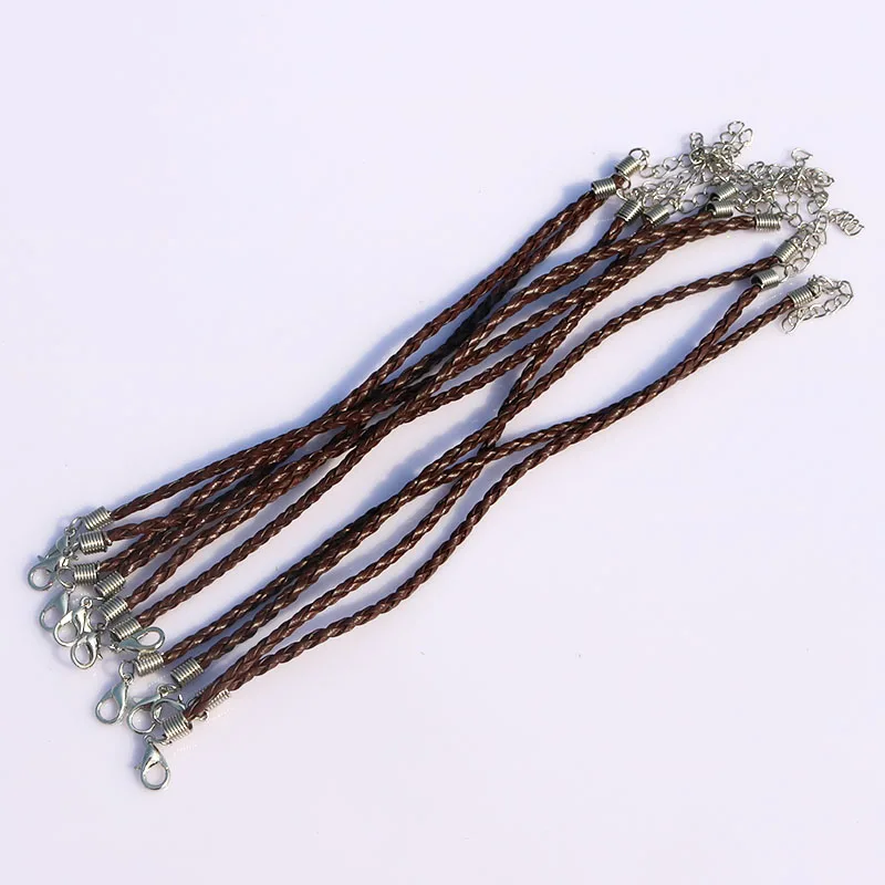 100 шт. женские кожаные браслеты длина 18 см|bracelet cord|leather bracelet cordleather |