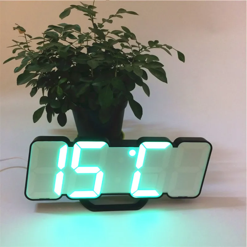 New arrive sound control alarm clocks 7/115 colors LED display temperature calendar digital colorful clock xyzTime-9001-Clock | Дом и сад