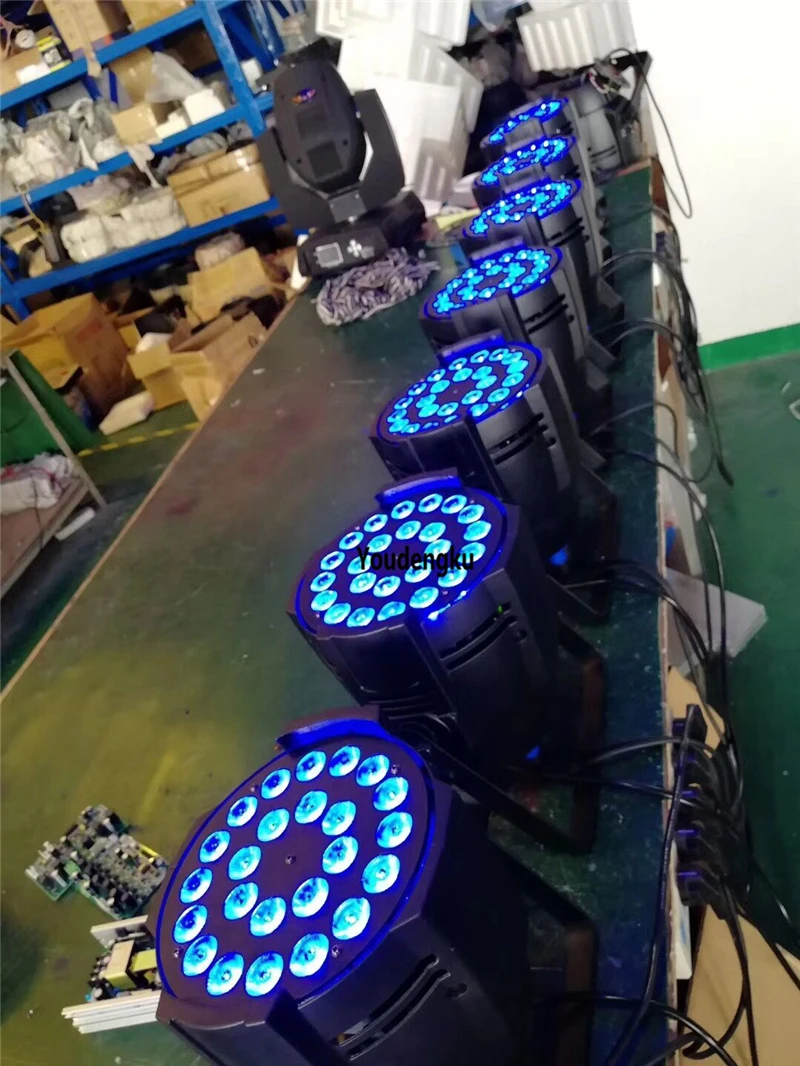 6 штук с футляром RGBWA UV 24x18 светодиодный сценический par can led dmx свет прайс-лист для