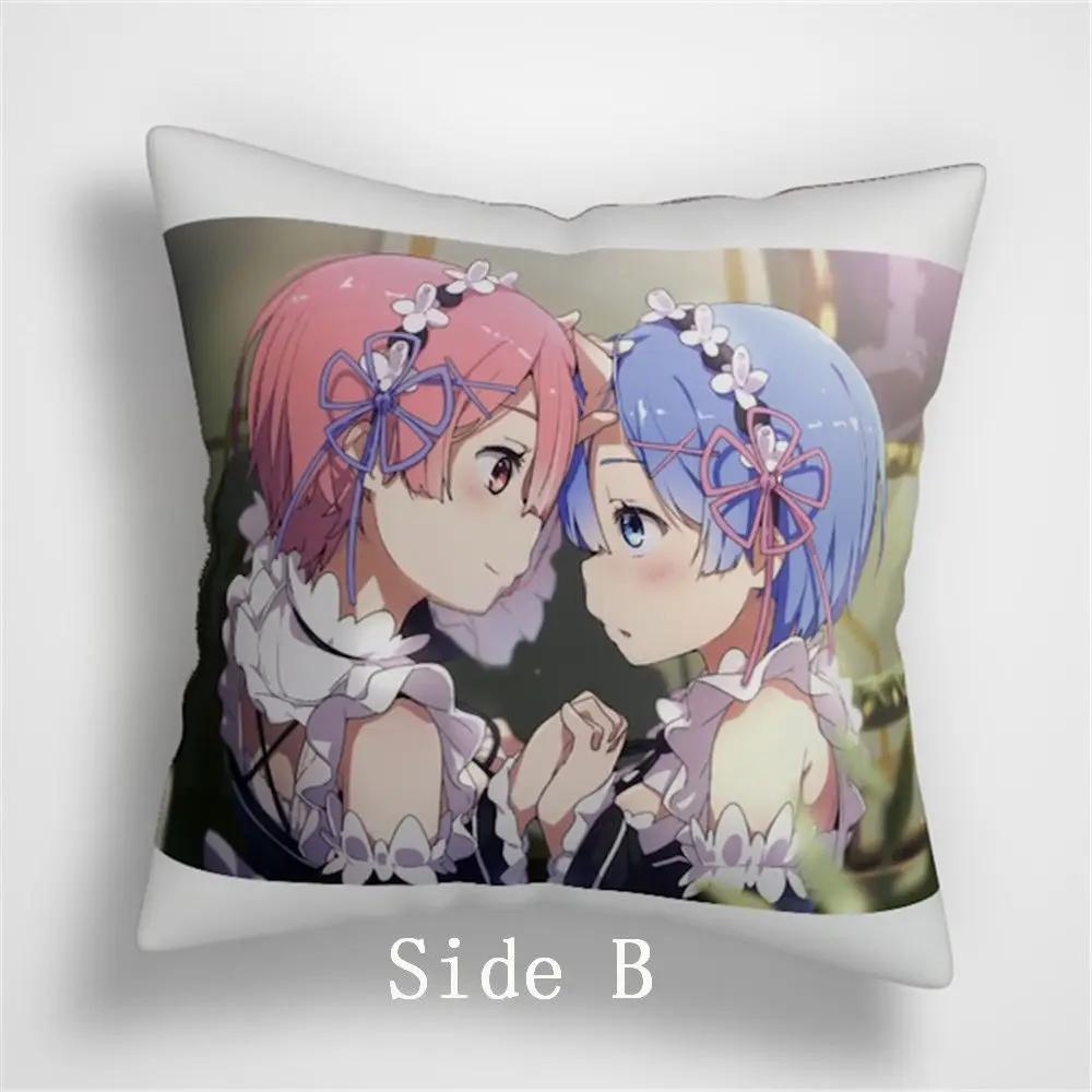 Suef Аниме Манга Re Zero Kara Hajimeru Isekai аниме двухсторонняя подушка чехол для подушки