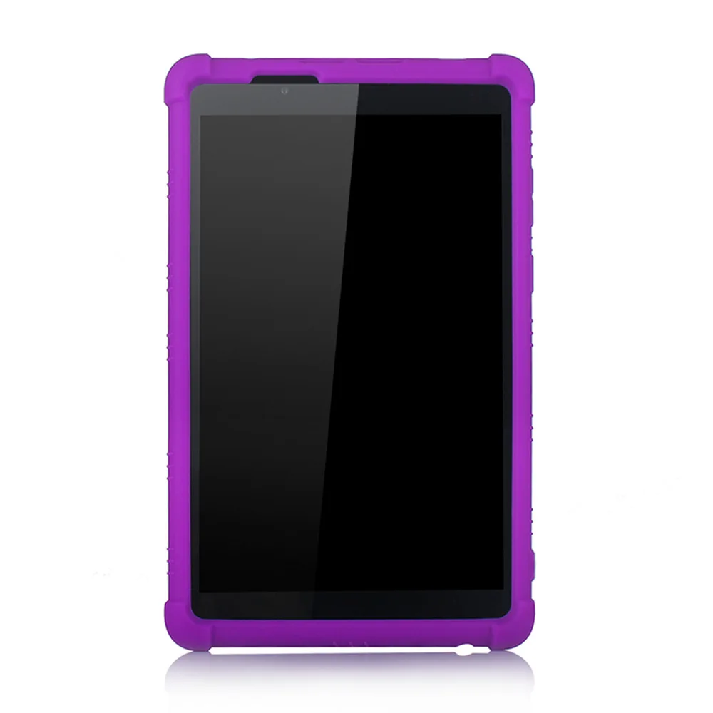 Purple Мягкий силиконовый+ жесткий пластиковый откидной Чехол для lenovo Tab E8 TB-8304F1 мягкая задняя крышка для lenovo Tab E8 чехол Fundas - Color: Purple
