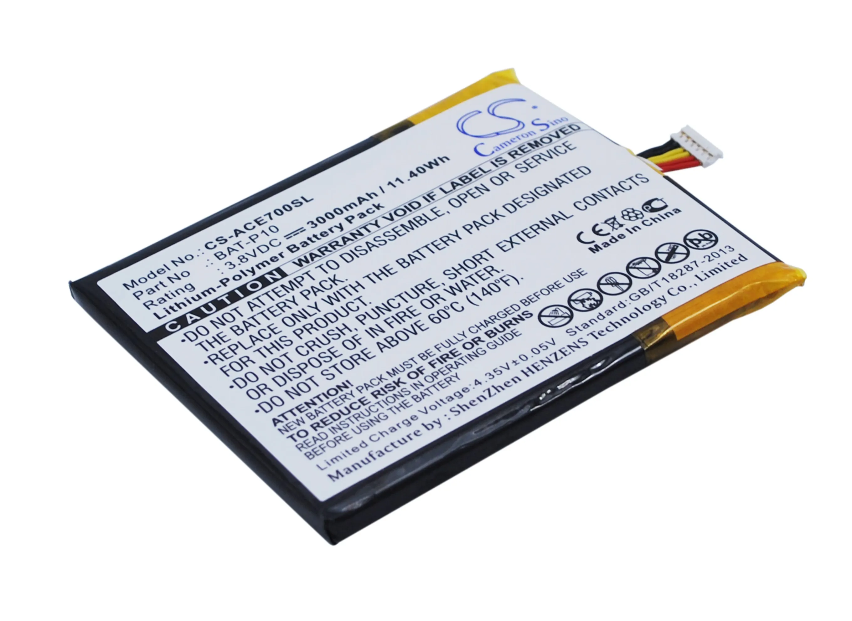 BAT P10 Cameron Sino для Acer E39 Liquid E700 Triple|Цифровые аккумуляторы| |