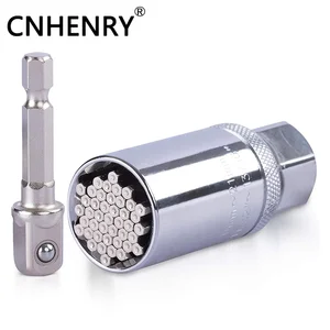 Универсальный торцевой инструмент, динамометрический ключ с храповым механизмом, комплект головок 9-21 мм, материал CRV