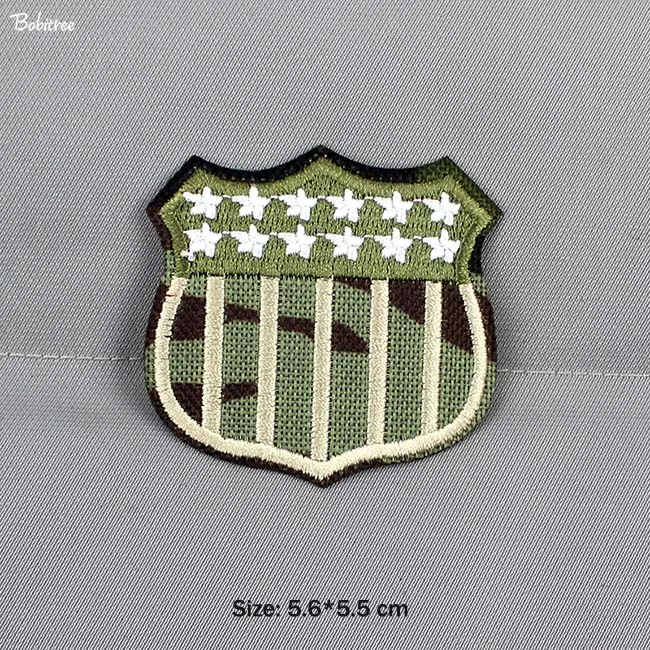 1 pcs Тактический боевой дух армии нашивки для одежды вышитые железные на военные значки ВВС DIY декоративная аппликация - Цвет: 1 pcs