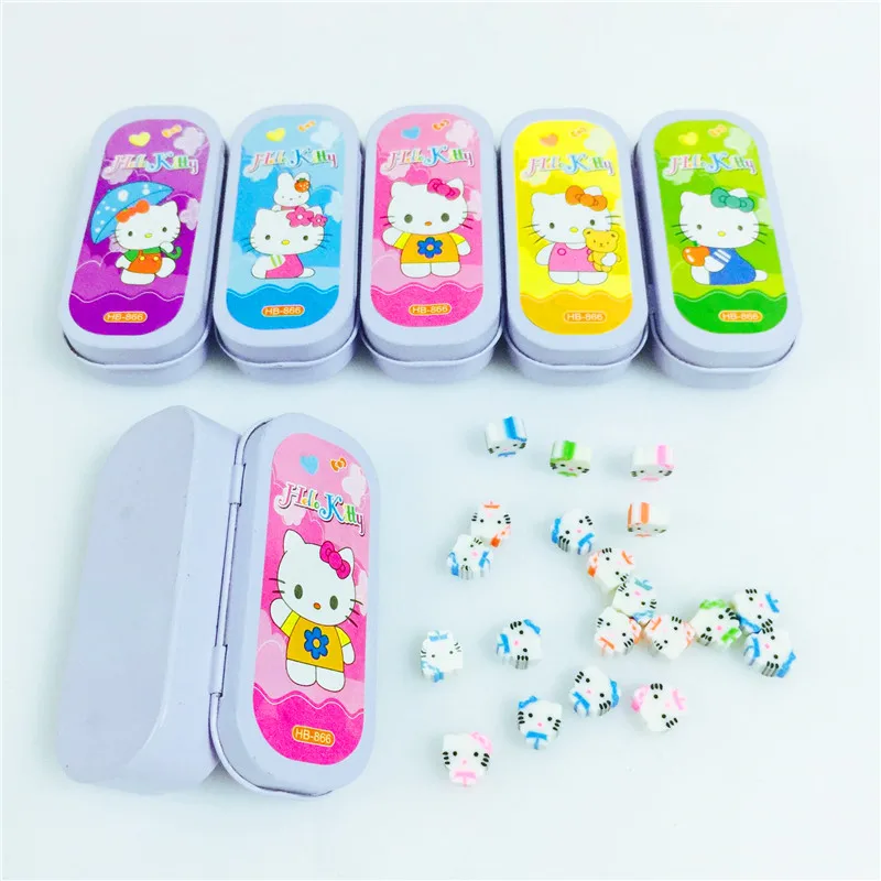 1 коробка мини маленький размер мультфильм животных Миньоны kawaii детей школьные принадлежности милые карандаши ластики резиновый ластик подарок для детей