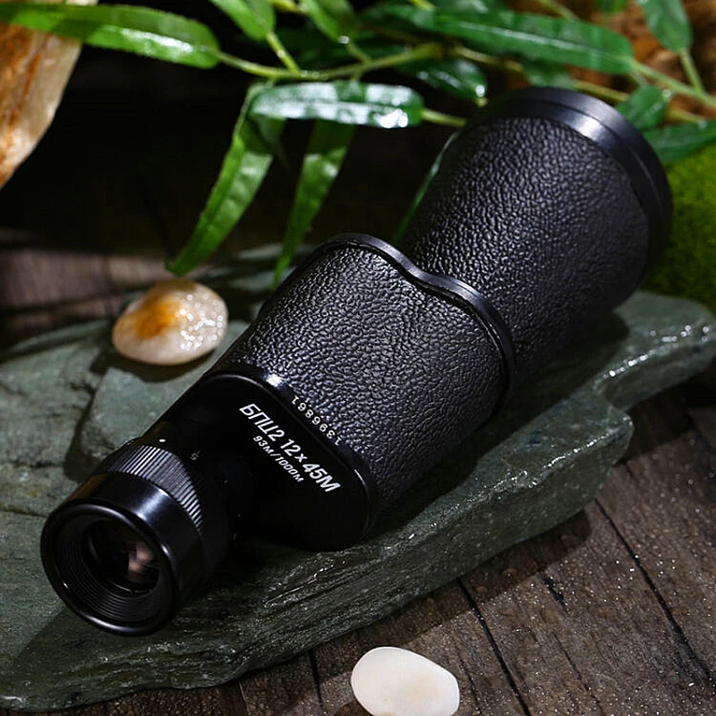 Русский мощный Монокуляр Baigish 12x45 зум телескоп высокой мощности военный Spyglass определение туристический прицел для охоты