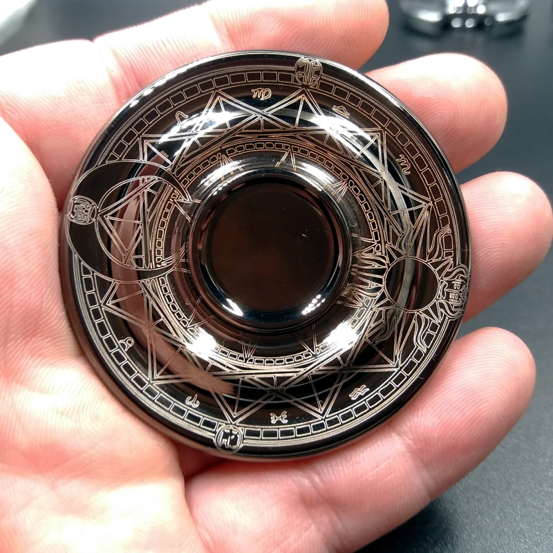 Новый Maya круглый цвет нержавеющая сталь ручной Спиннер EDC металлический СДВГ