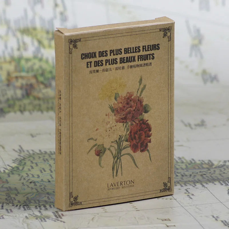 

29Pcs/Lot Hand Painted Graffiti plant illustration Blank Greeting Card Kraft Paper Postcard Vintage Blank Postcards Message Card