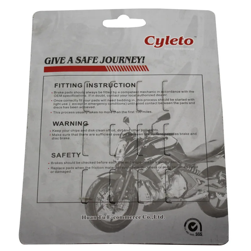 Передние и задние тормозные колодки CYLETO для мотоцикла HARLEY DAVIDSON FXDI FXDLI Low Rider 2006-2007