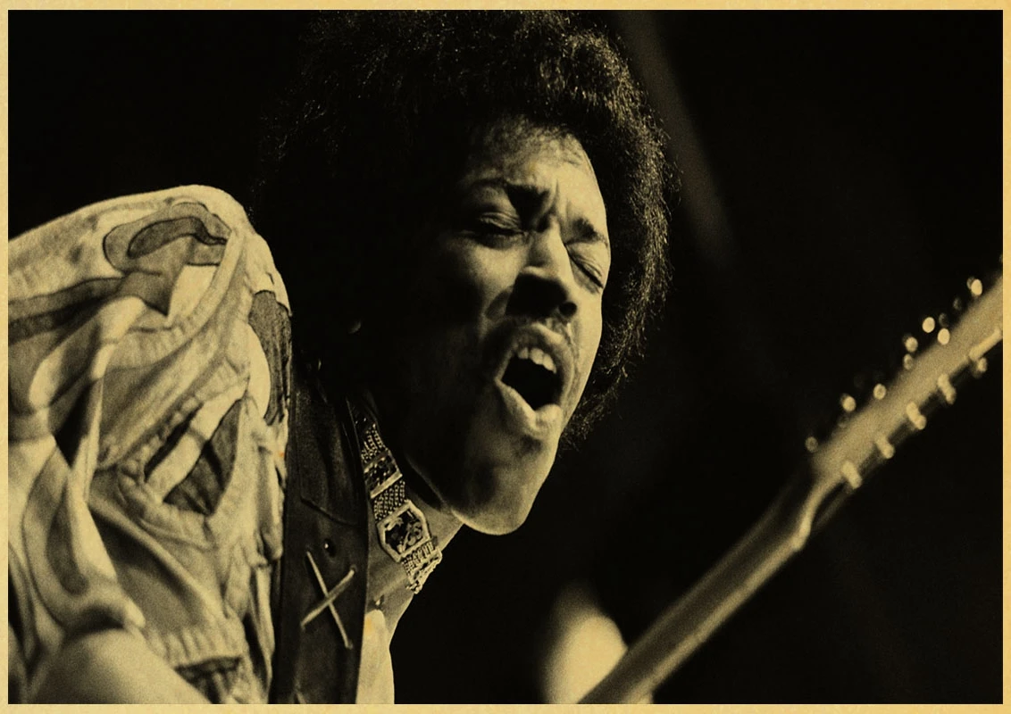 A018 Джеймс Маршалл "Jimi" Hendrix декоративная живопись/Декор стен/Бар плакат/крафт-бумага/Ретро плакат - Цвет: A018