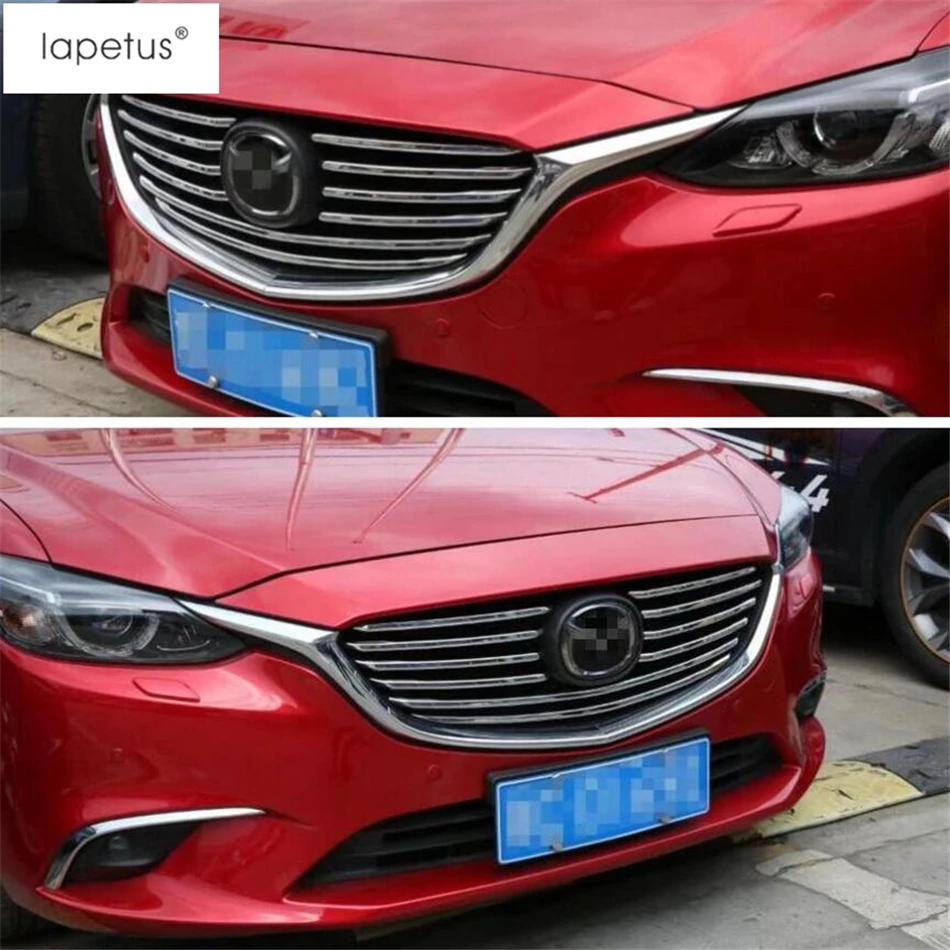 Lapetus Аксессуары для Mazda 6 Atenza Sedan & Wagon 2016 2017 Передняя решетка гриль полоса литьевая