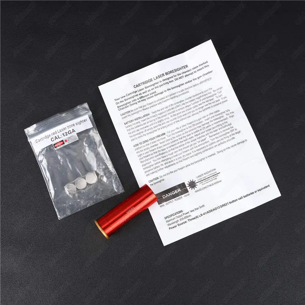 Ohhunt 12GA Картридж красный лазерный Диаметр Sighter Boresighter