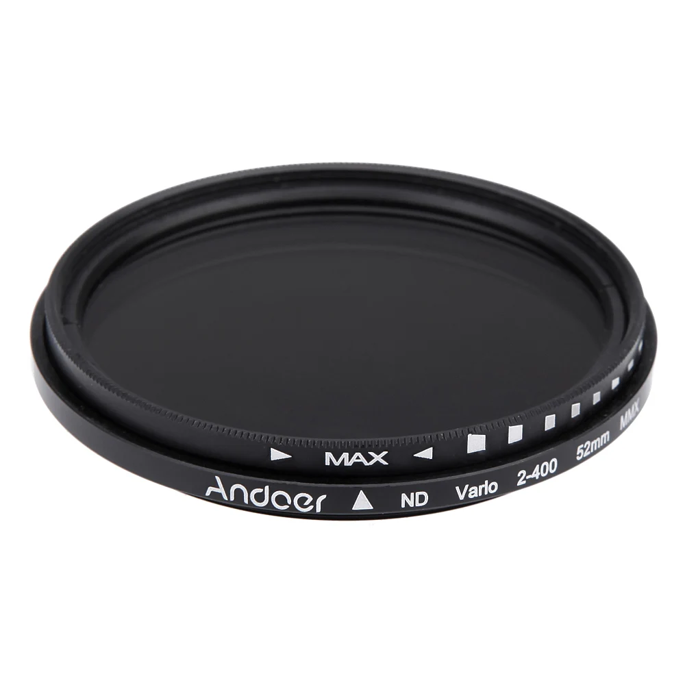 Регулируемый фильтр ND2 на ND400 для цифровой зеркальной камеры Canon Nikon 52 мм|filter