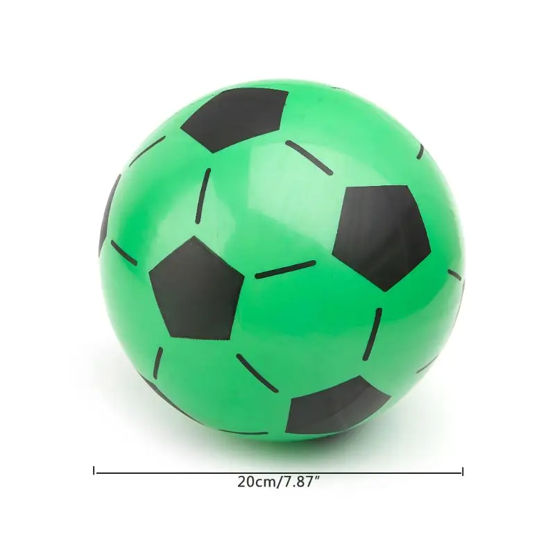 

OOTDTY Children Soccer Ball Kid Gift Training Inflatable Football 20cm Elastic Balls Inflatable Football
