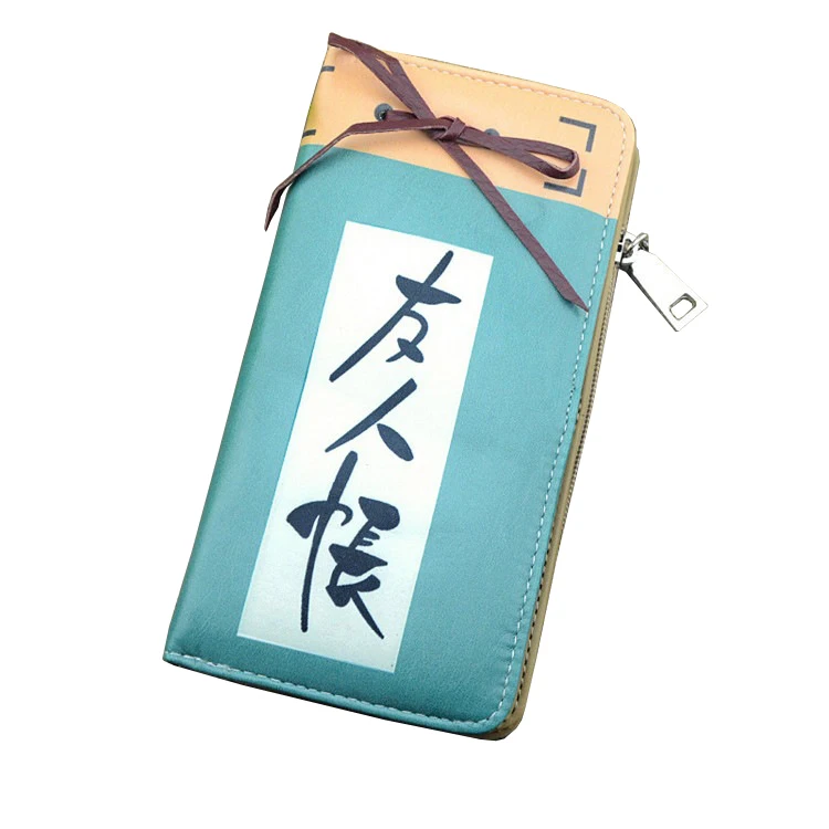 3 Женский Длинный кошелек с мультипликационным принтом Natsume Yuujinchou, женский длинный клатч на молнии, кошелек для монет, держатель для карт, сумка для телефона - Цвет: 3