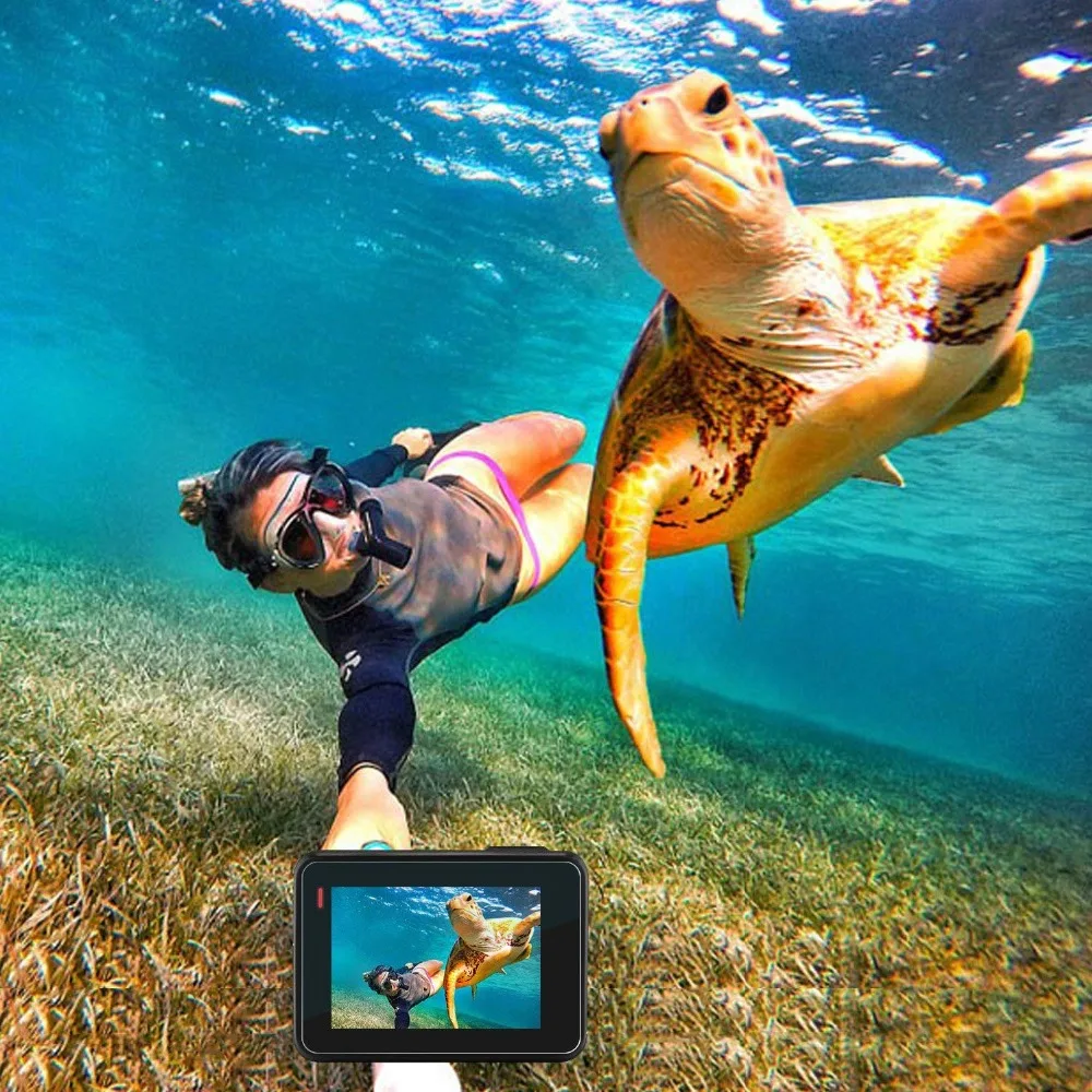 Защитное покрытие из закаленного стекла чехол для GoPro Go pro Hero5 Hero6 Hero 5 6 черный