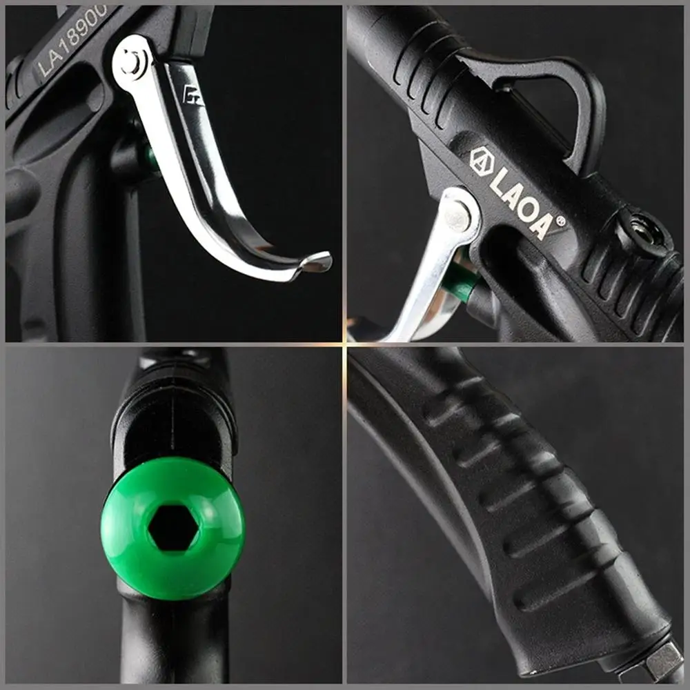 

LAOA Aluminum Alloy Blow Gun Air Gun Adjustable Jet Gun Pneumatic High Pressure Dust Blow Gun Air Brush Sprayer Car Washer