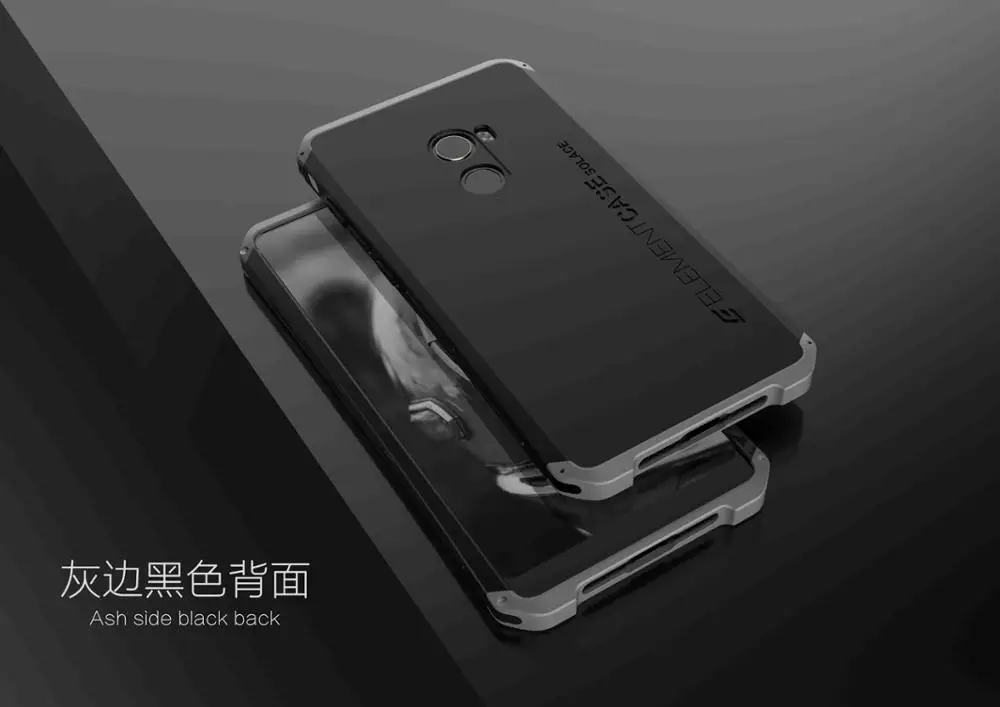 Для Xiaomi Mi Mix 2 Чехол с алюминиевой металлической рамкой и пластиковой задней крышкой для Xiaomi Mi Mix 2 Capa Fundas - Цвет: K