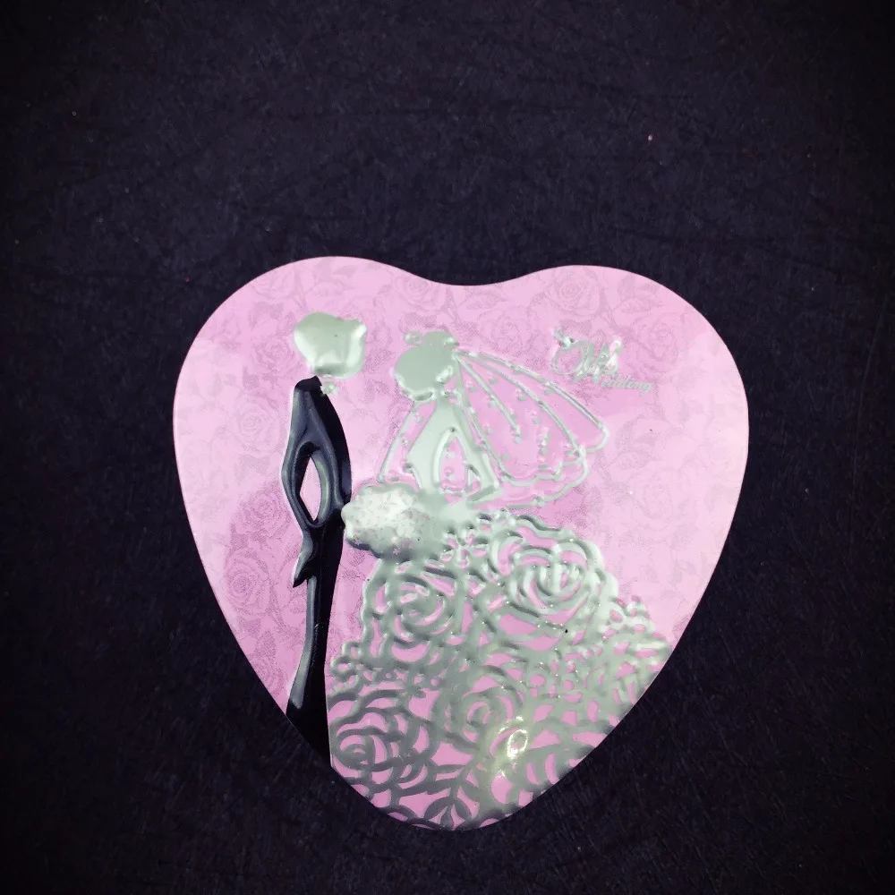 Сердце Форма Мини хранения небольшая коробка для сладостей железные коробки