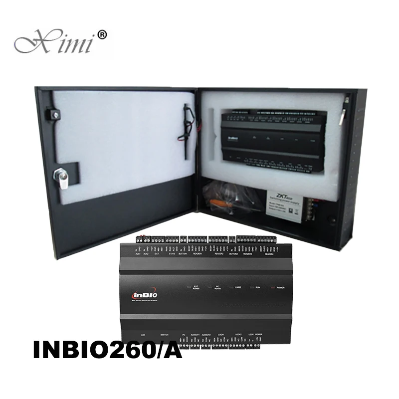 ZK inbio260 2 двери TCP/IP биометрический отпечаток пальца и RFID карта панель контроля